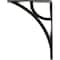 Ekena Millwork Galveston Wrought Iron Bracket, (Single center brace), Antiqued Warm Silver 1 1/2"W x 5 1/2"D x 8"H BKTM01X05X08SGLAWS - alternate 5